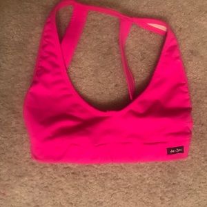 Jo+fax hot pink sports bra